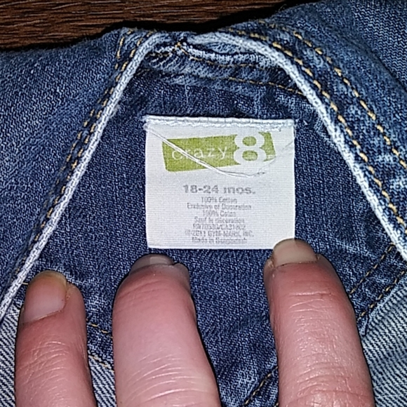 Crazy 8 Toddler Boy long Overalls NEW SZ 18-24M - Picture 5 of 8